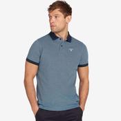 Barbour Men's Essential Sports Mix Short-Sleeved Polo Shirt in Navy image