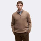 Barbour Men's Kelson Half-Zip Jumper in Stone image