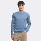 Barbour Men's Pima Cotton Crew Neck Jumper in Bluestone image