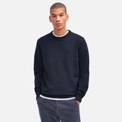 Barbour Men's Pima Cotton Crew Neck Jumper in Navy image