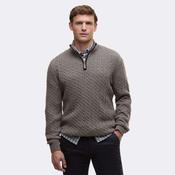 Barbour Men's Ramsden Half-Zip Jumper in Military Marl