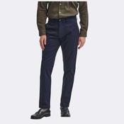 Barbour Men's Suede Sateen Tailored Trousers in Dark Navy image