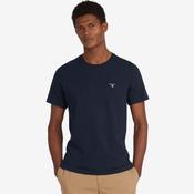 Barbour Men's Tartan Sports T-Shirt in New Navy image