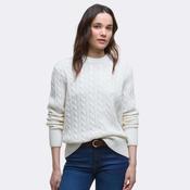 Barbour Women's Belford Cable Knit Jumper in Aran