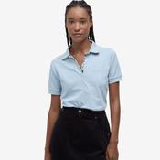 Barbour Women's Portsdown Polo Shirt in Breeze Blue &amp; Hessian image