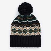 Barbour Case Fairisle Beanie in Green Loch image