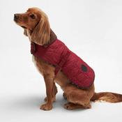 Barbour Dog Bone Quilted Dog Coat in Cranberry image