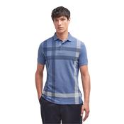 Barbour Men's Blaine Tartan Short-Sleeved Polo Shirt in Chambray image