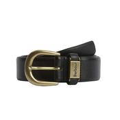Barbour Men's Clyde Leather Belt in Saffiano Black image