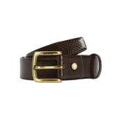 Barbour Men's Jaspar Leather Belt in Brown image