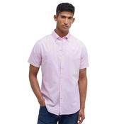 Barbour Men's Oxtown Oxford Tailored Short-Sleeved Shirt in Classic Pink image
