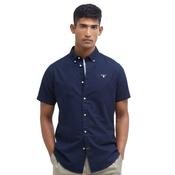 Barbour Men's Oxtown Oxford Tailored Short-Sleeved Shirt in Navy image