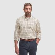 Barbour Men's Sport Tattersall Shirt in Red/Khaki image