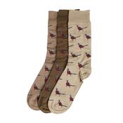 Barbour Pheasant Sock Gift Box Trench/Beech