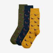 Barbour Pheasant Socks Gift Set in Forest Mist image