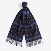 Barbour Tartan Lambswool Scarf in Navy &amp; Red