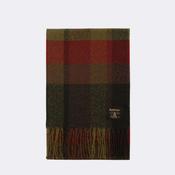 Barbour Westerdale Scarf in Olive &amp; Fired Brick image