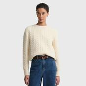 Barbour Women's Ashdown Knit Jumper in Ecru image