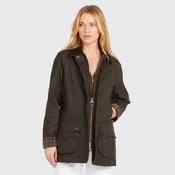 Barbour Women's Beadnell Waxed Jacket in Olive image
