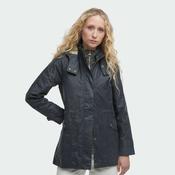 Barbour Women's Crannich Waxed Jacket in Sage Ancient Tartan image