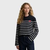 Barbour Women's Harling Stripe Top in Dark Navy image