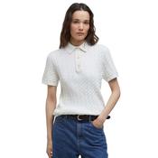 Barbour Women's Hartland Knit Polo Shirt in Cloud image