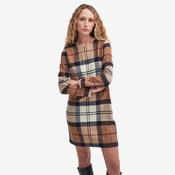 Barbour Women's Nancy Tartan Mini Dress in Hessian Tartan image