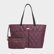 Barbour Women's Quilted Tote Bag in Fig image