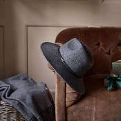 Barbour Women's Tack Fedora in Charcoal Grey image