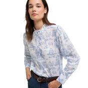 Barbour Women's Wisteria Long-Sleeved Shirt in Ink Blue Print image