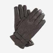 Barbour Men's Burnished Leather Thinsulate Gloves in Dark Brown image
