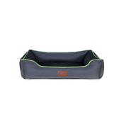 Beddies Waterproof Lounger Dog Bed in Charcoal and Lime image