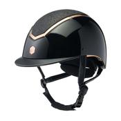 Charles Owen Kylo Helmet in Black Gloss and Rose Gold image
