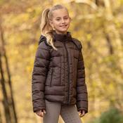 Covalliero Kids Quilted Jacket in Coffee image