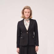 Cristina Barros Blazer with Pocket Appliques in Black image