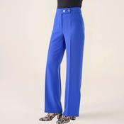 Cristina Barros Women's Plain Wide Trousers in Indigo image