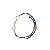 Dapple Equestrian Classic Bracelet in Green Gold image