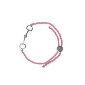 Dapple Equestrian Classic Bracelet in Pink Silver image
