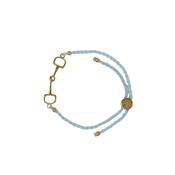 Dapple Equestrian Classic Bracelet in Turquoise Gold image