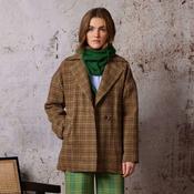 Diega Women's Valeko Check Jacket in Green &amp; Brown image