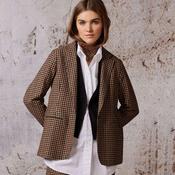 Diega Women's Vikelo Check Jacket in Brown image
