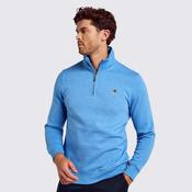 Dubarry Men's Boyce Zip Neck Jumper in Azure Blue image