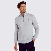 Dubarry Men's Boyce Zip Neck Jumper in Grey Marl image