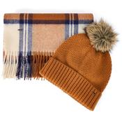 Dubarry Newbawn Hat and Scarf Gift Set in Ochre image