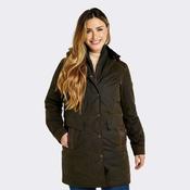 Dubarry Women's Blacklion Waxed Cotton Jacket in Olive image