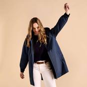Dubarry Women's Brookside Hooded Rain Mac Coat in Atlantic