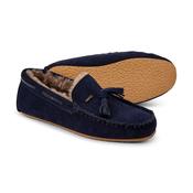 Dubarry Women's Rosslare Moccasin Slipper in French Navy image