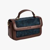 Dubarry Eadestown Structured Suede and Leather Handbag in Navy image