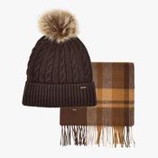 Dubarry Foley Matching Hat and Scarf Gift Set in Elk image