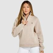 Dubarry Women's Castlemartyr Quarter-Zip Jumper in Bone